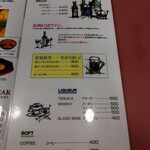 バッファローキング - メニュー