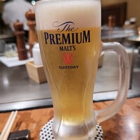 六角堂 - 生ビール　プレミアム・モルツ