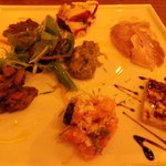 クオーレ・フォルテ - 前菜盛り合わせ　別角度から