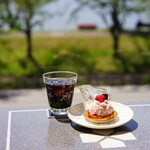 北澤美術館喫茶室 - ケーキセット (￥900)
