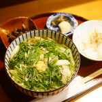 しぐれ茶屋 侘助 - お昼の京うどん (きざみ) (￥1,200)