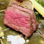 くずし 之助 - 引佐産峯野牛の炭火焼き