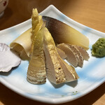 Sushidokoroasamaru - 新竹の子焼き980円、ホクホクに焼けてた、旬な味