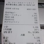 黒船亭 - お会計