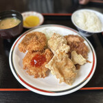 竹田丸福 - ②ミックス定食1080円