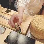 すし 良月 - 赤貝ひも