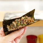 スシコーヒー - ホタルイカ手巻き