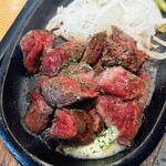 銀しゃり処 米右衛門 - 国産牛ステーキかめのこ