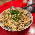 クジラ商店 - ■アゴ出汁(トビウオ)炒め飯
‥◯じゃこのアゴだしチャーハン(いい香りで美味しそう！(*´-`))