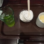 Kaikatsu Kurabu - ドリンク、ソフトクリーム、コーンスープ(2023.4.28)