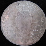 ジェルボー - マリア・テレジア１ターレル銀貨（裏）