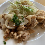 ジョイフル - 料理写真:日替りランチ すたみな豚炒め＆唐揚げ