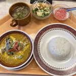 サワデーすみ芳 - グリーンカレーセット ¥1,200