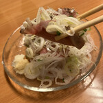 ちょいおでん 小伝馬町店 - 正に葱まみれ