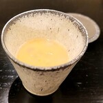 島津 - 蛤と谷中生姜の茶碗蒸し