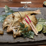 せいもん払い - ノド黒の塩焼き。味もボリュームも、文句なし！