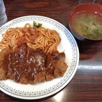 食堂　小箱 - 料理写真:カツスパゲッティー