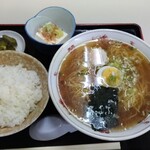 かのや食堂 - ラーメン定食　770円　2018/08