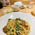 オイスタープレート - 料理写真:牡蠣と牛肉のラグーと菜の花のオイルパスタ　ワインも美味しい！