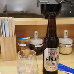 ラーメン 三亀 - アサヒスーパードライ小瓶 300円