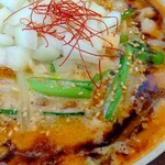 麺屋 ゼロプラス - 玉葱、ニラ、スープ