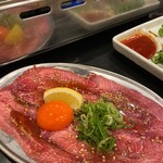 焼肉ホルモン多喜万 - ツラ刺しのタレ