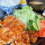 お好み焼 甚 - 料理写真:とんてき定食 ご飯おかわり無料