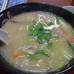 勝太郎食堂 - 丼サイズの具だくさん豚汁です。