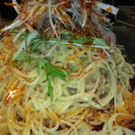 175°DENO担担麺 - 冷汁担々麺（汁無）　９００円　すごく痺れるのアップ　【　２０１３年８月　】