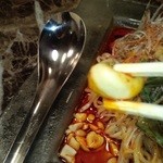 175°DENO担担麺 - 冷汁担々麺（汁無）　９００円　すごく痺れるのナッツ　【　２０１３年８月　】