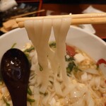 甘党まえだ - 夏は冷たいきしめん、冬～春は温かいきしめんが用意されています♪