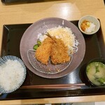 あじフライ神楽坂さくら - アジフライ定食(1,100円税別)