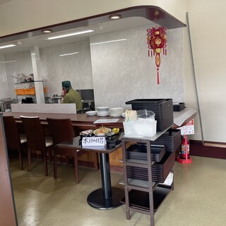 カウンター右側