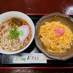 のせや - 令和5年4月
            ばら寿司定食 600円
            ばら寿司、かけ蕎麦