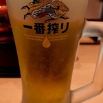 日高屋 - 生ビール　１杯目