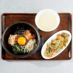 이시야키 비빔밥과 치즈미 세트(스프, 화분 포함)
