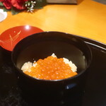日本料理 幸庵 - お代わりの生姜ご飯 いくら乗せ