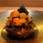 紀尾井町 とんかつ・洋食ひとみ - 痛風確定コース?カニクリームコロッケてんこ盛りトリュフウニキャビア