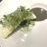 レストラン ローブ - 天草 平スズキ、セロリ