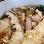 Uguisu Tei - ・特製 冷たい肉そばアップ