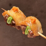 炭焼 おかげさん - 熊野地鶏あかくるみねぎま