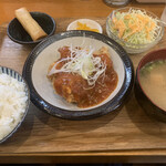 麺食堂 歩ごころ - 日替わりランチ 鶏のチリソース和え