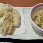 そうま - おまかせランチの牡蠣天と魚卵のさっと煮？