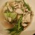 イタガキ - 料理写真:水菜と舞茸をかき鍋に入れていただきます