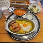 テーストオブインディア - カレーライスとタンドリーチキンカツレツ定食