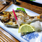 よし半 - タイの塩焼き（コース料理）