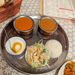 インド料理専門店 ニサン - タンドリーセット（チキン、キーマ）