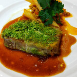 ひむか - ペンネボロネーゼ、豚肉の香草焼きはトロトロ