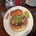 GRILL BURGER CLUB SASA - "限定10食" 【5月のMonthly Burger】 『生姜香るガーリックテリヤキBurger¥1,150』 ※平日ランチは、ソフトドリンク付