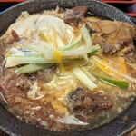 つゆ下 梅の花 - 牛たん卵とじ定食